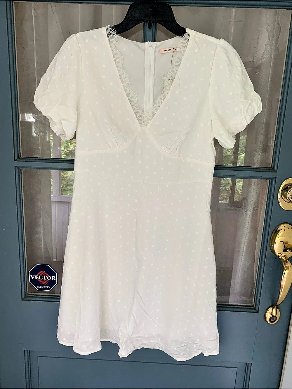 Francesca’s Harvest Moon White Midi Dress Size Medium NWT